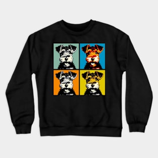 Pop Retro Welsh Terrier Art - Cute Puppy Crewneck Sweatshirt